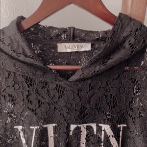 Valentino lace hoodie